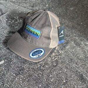 Gray Mesh Trucker SnapBack Hat with Logo Patch